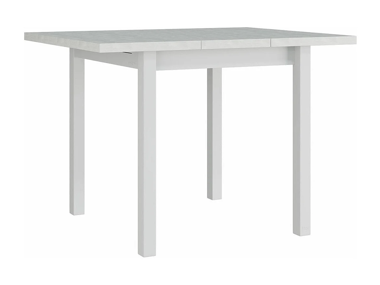 Table Victorville 109, Blanc, 76x80x80cm, Disponible, Stratifié, Bois