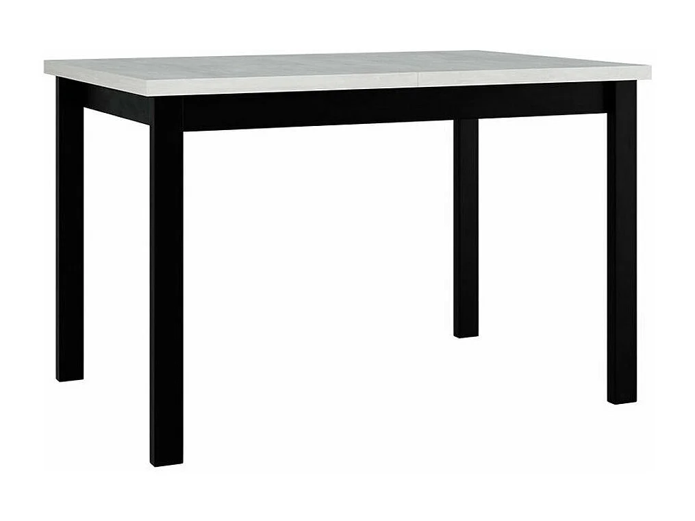Table Victorville 125, Noir|Blanc, 78x80x120cm, Allongement, Stratifié, Bois