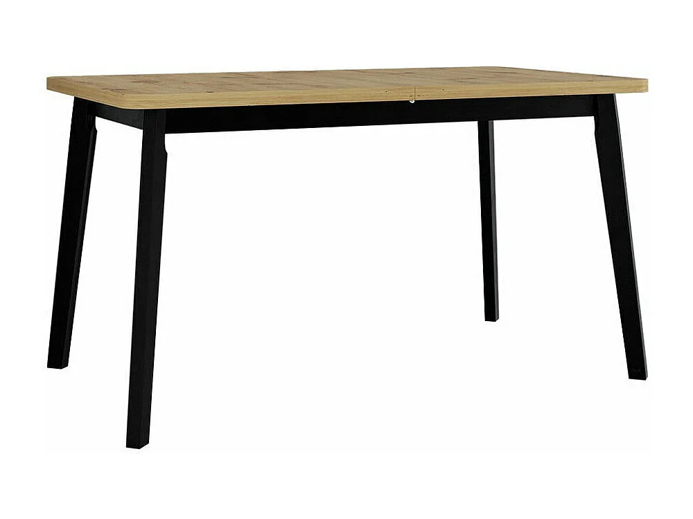 Table Victorville 130, Noir|Chêne Artisan, 75x80x140cm, Disponible, Stratifié, Bois