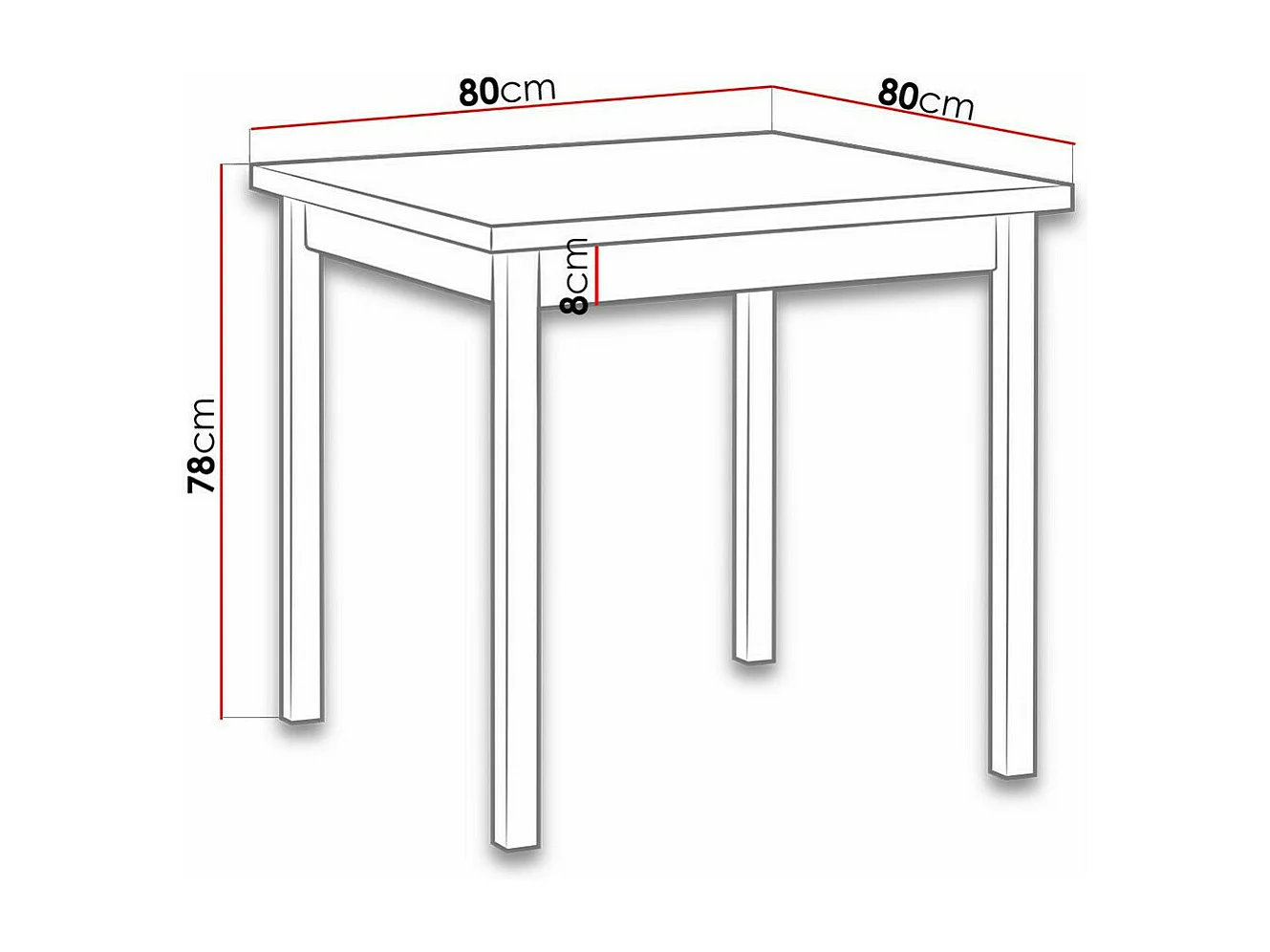 Mesa Victorville 110, Nuez, 78x80x80cm, Aglomerado laminado, Madera, Parcialmente montado