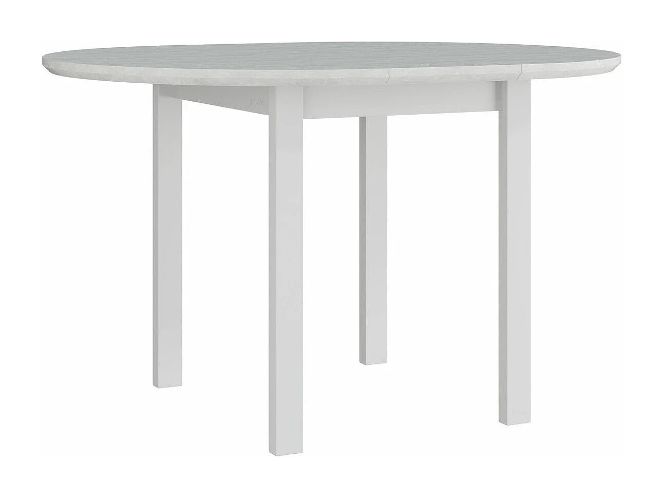 Table Victorville 107, Noix, 76cm, Disponible, Placage de bois naturel, Bois