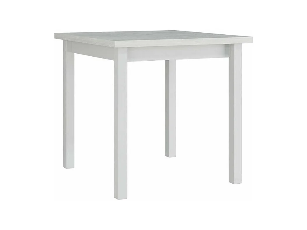 Table Victorville 110, Blanc, 78x80x80cm, Stratifié, Bois, Partiellement assemblé