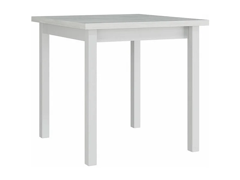 Table Victorville 110, Blanc, 78x80x80cm, Stratifié, Bois, Partiellement assemblé