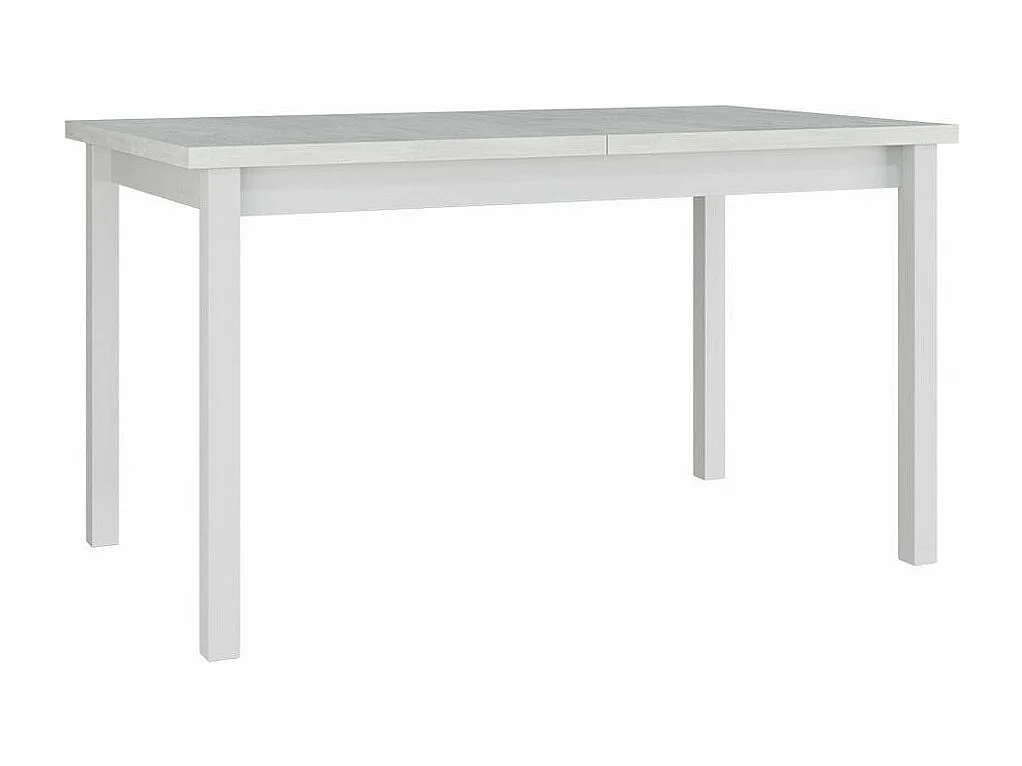 Table Victorville 122, Blanc, 78x80x140cm, Allongement, Stratifié, Bois