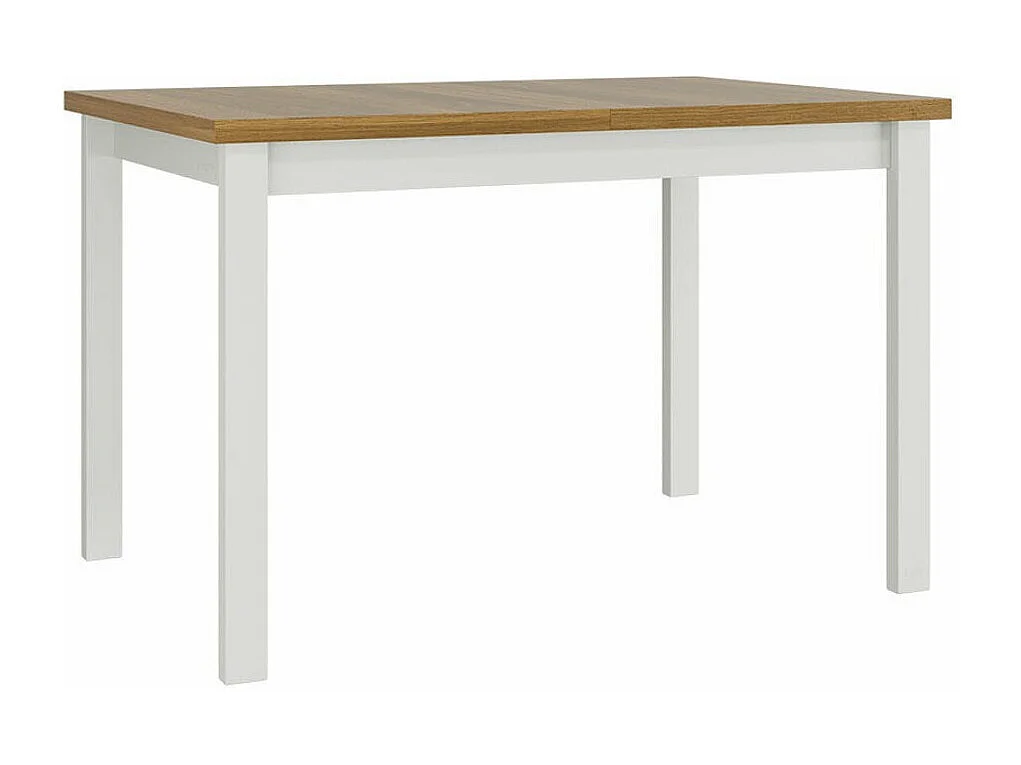 Table Victorville 125, Grandson chêne|Blanc, 78x80x120cm, Disponible, Stratifié, Bois