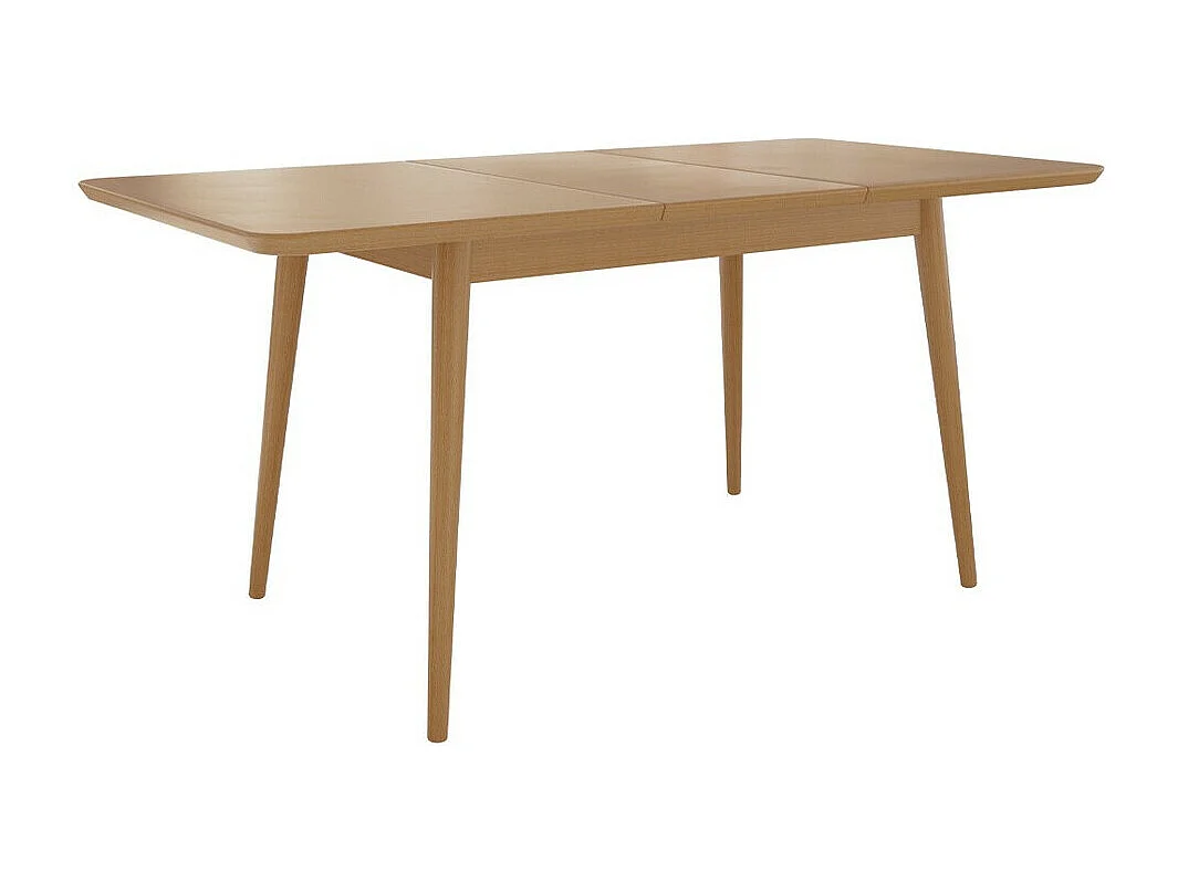 Mesa Racine 131, Marrón, 76x80x140cm, Alargamiento, MDF, Madera