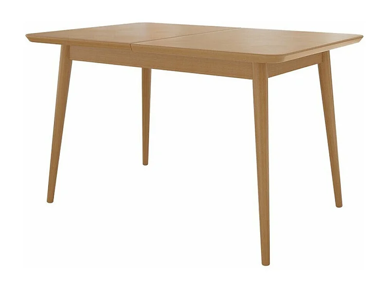 Mesa Racine 131, Marrón, 76x80x140cm, Alargamiento, MDF, Madera