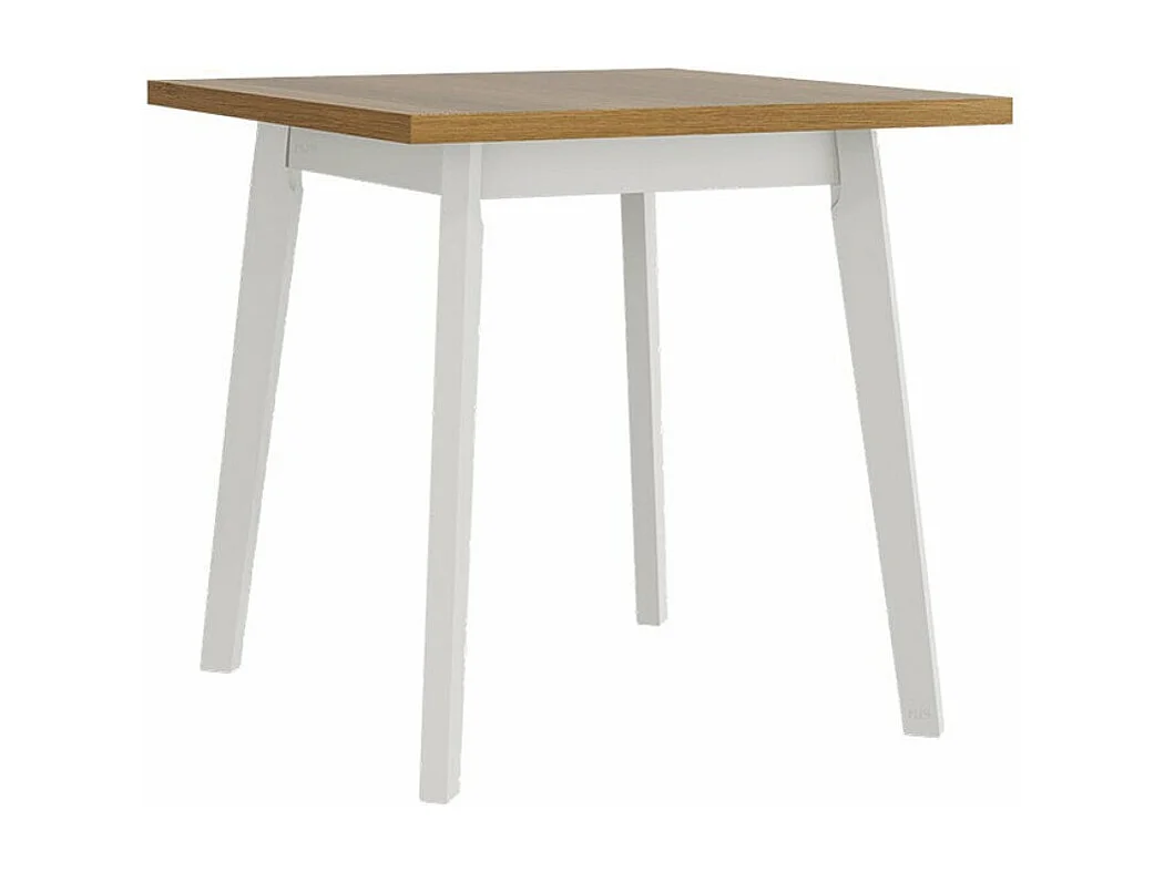 Table Victorville 127, Chêne petit-fils|Blanc, 75x80x80cm, Stratifié, Bois