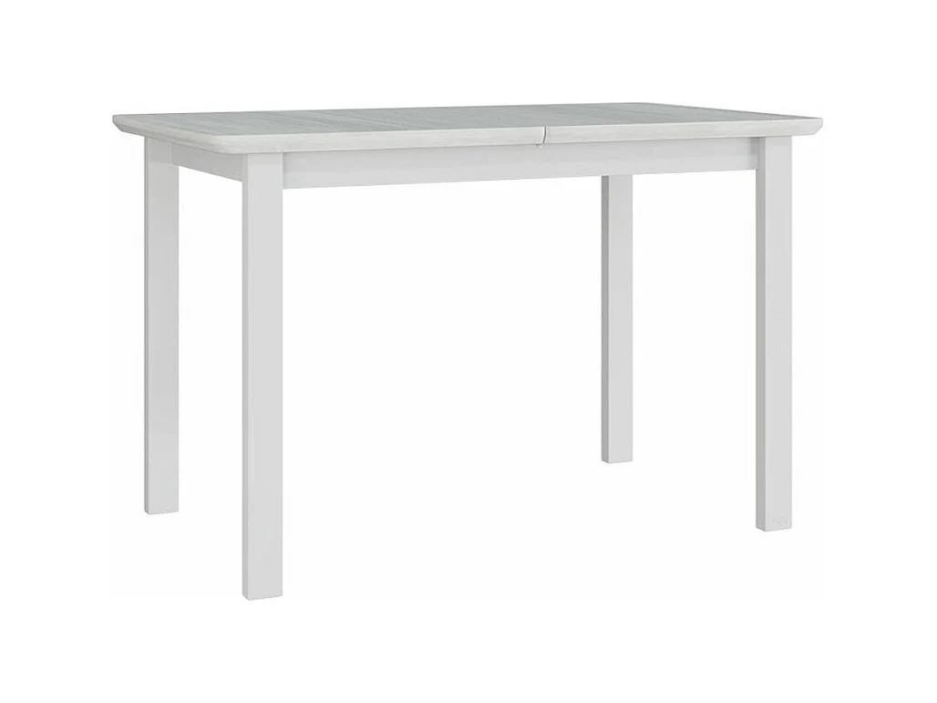 Table Victorville 117, Blanc, 76x70x120cm, Allongement, Placage de bois naturel, Bois