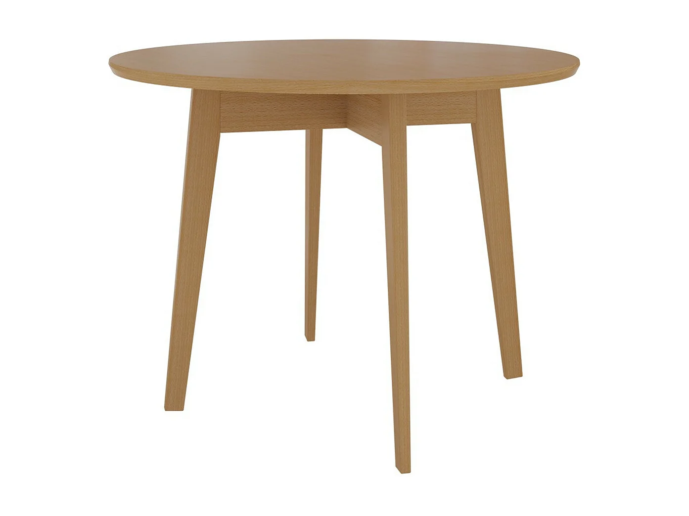 Table Racine 123, Marron, 75cm, MDF, Bois