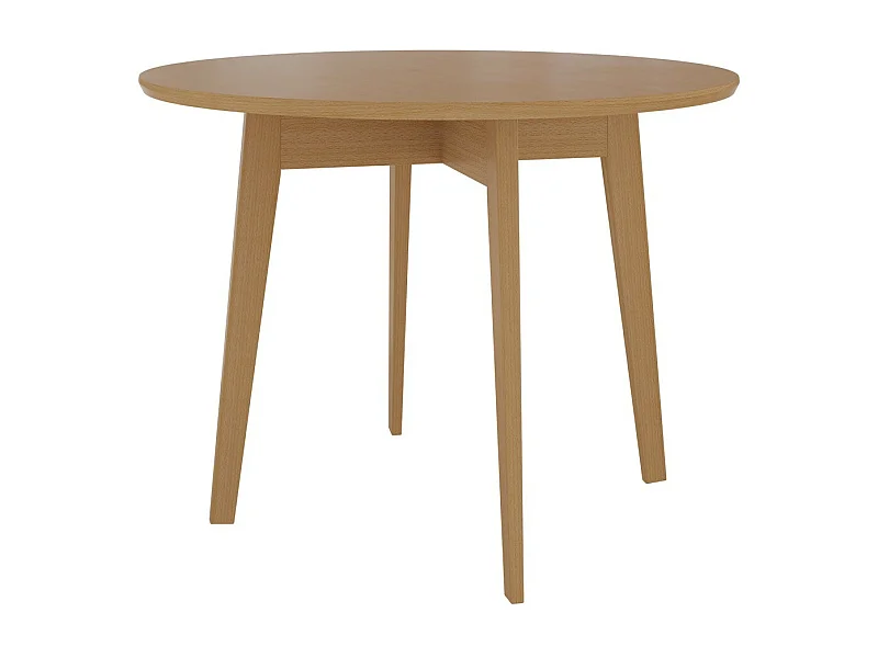 Table Racine 123, Marron, 75cm, MDF, Bois