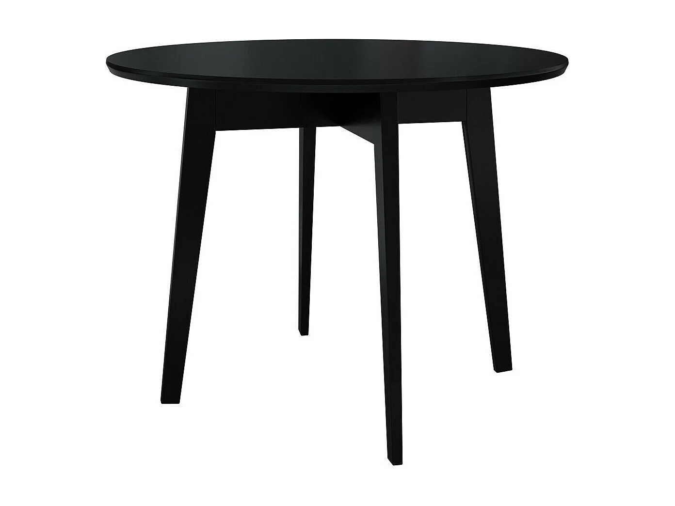 Table Racine 117, Noir, 75cm, MDF, Bois