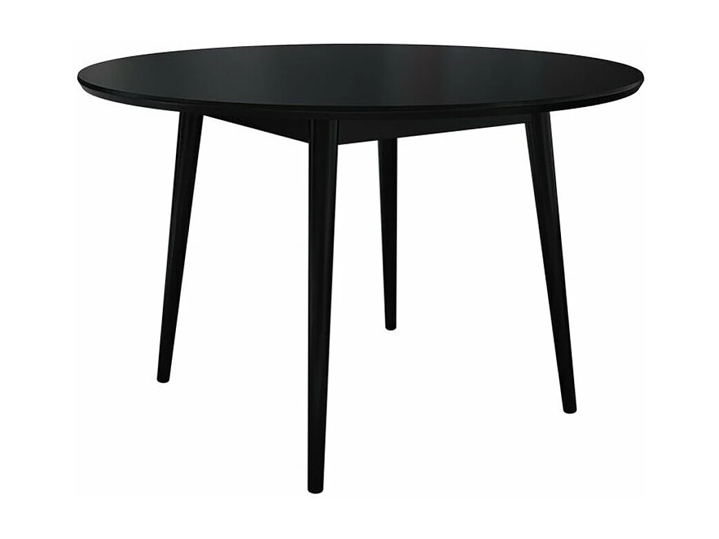 Table Racine 118, Noir, 76cm, MDF, Bois