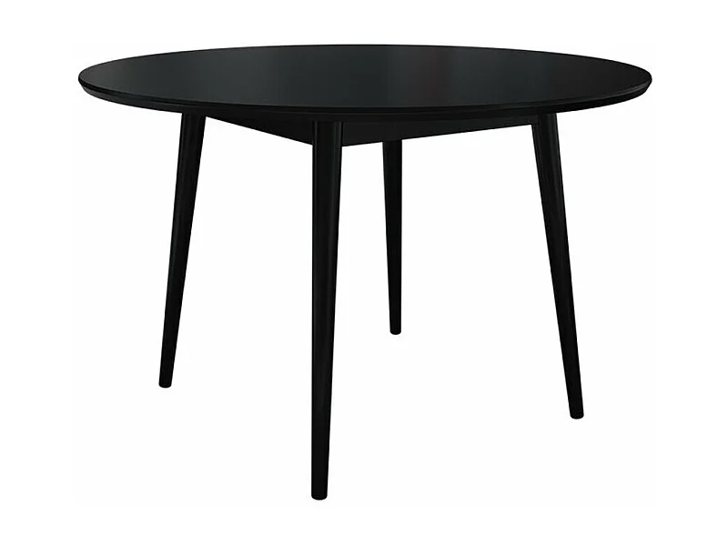 Table Racine 118, Noir, 76cm, MDF, Bois