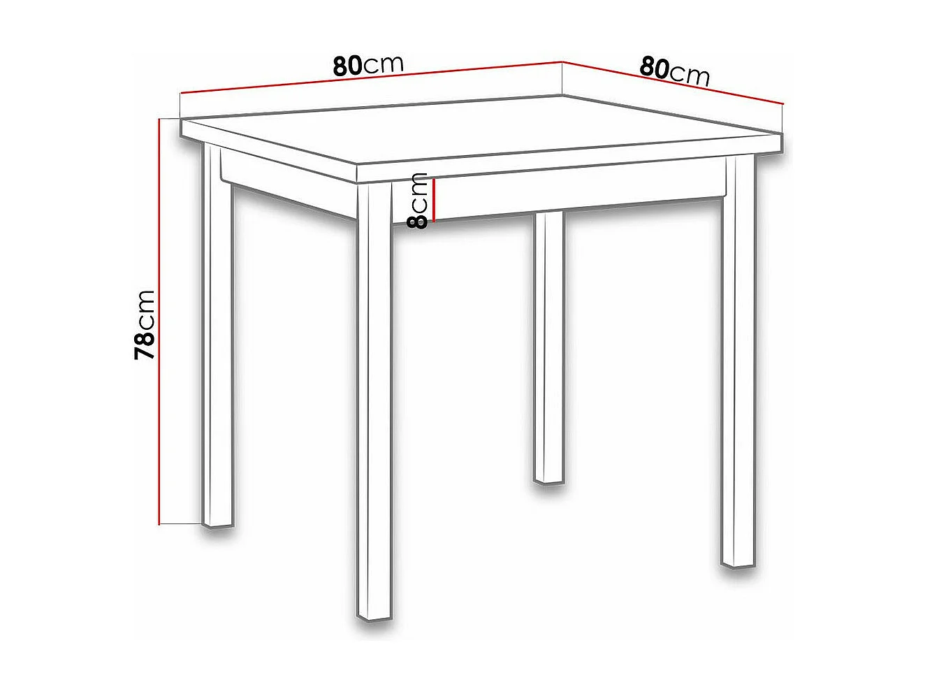 Table Victorville 110, Sonoma chêne, 78x80x80cm, Stratifié, Bois, Partiellement assemblé