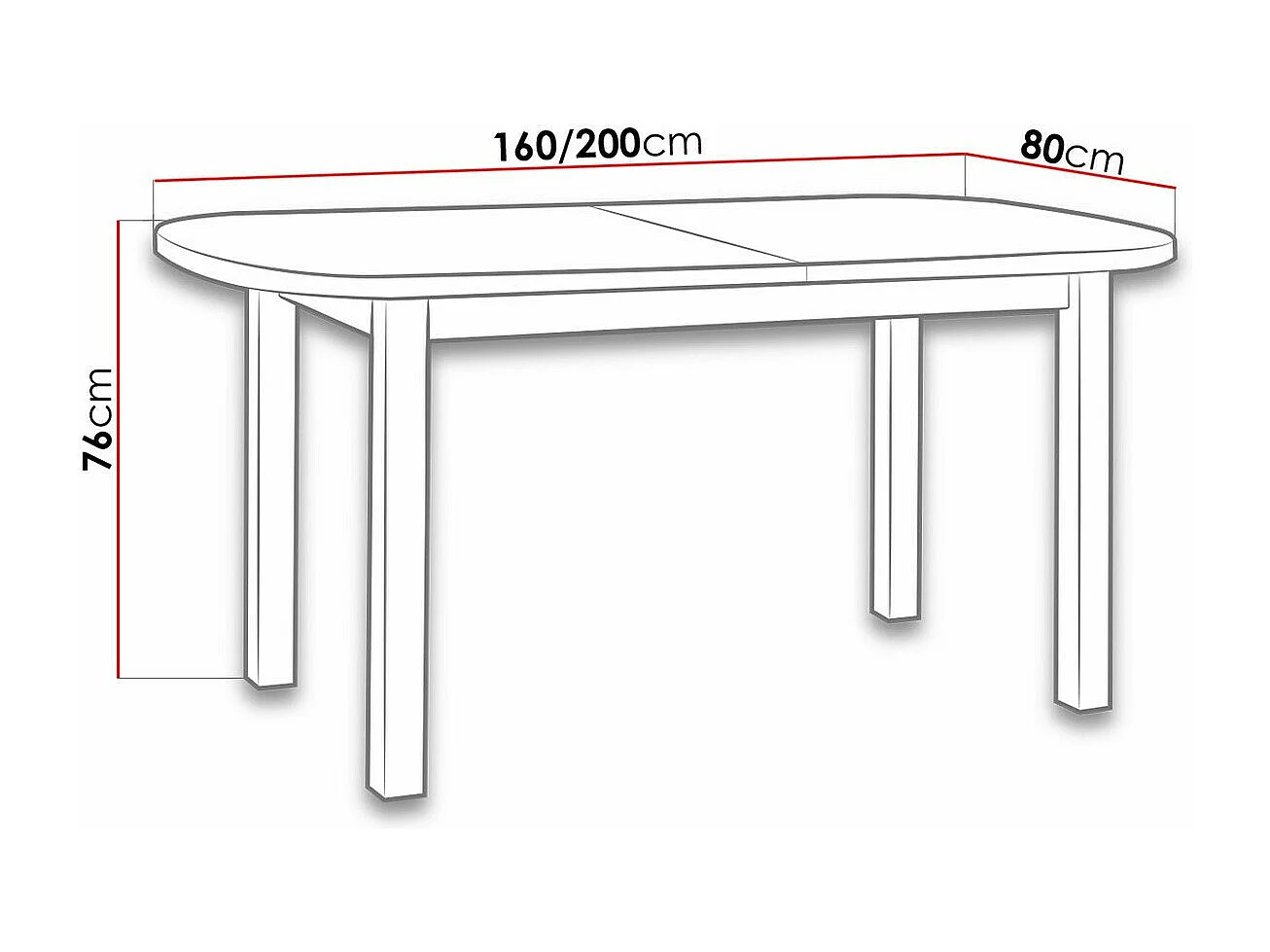 Table Victorville 121, Noix, 76x80x160cm, Disponible, Stratifié, Bois