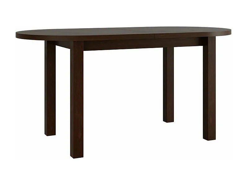 Mesa Victorville 121, Nuez, 76x80x160cm, Alargamiento, Aglomerado laminado, Madera