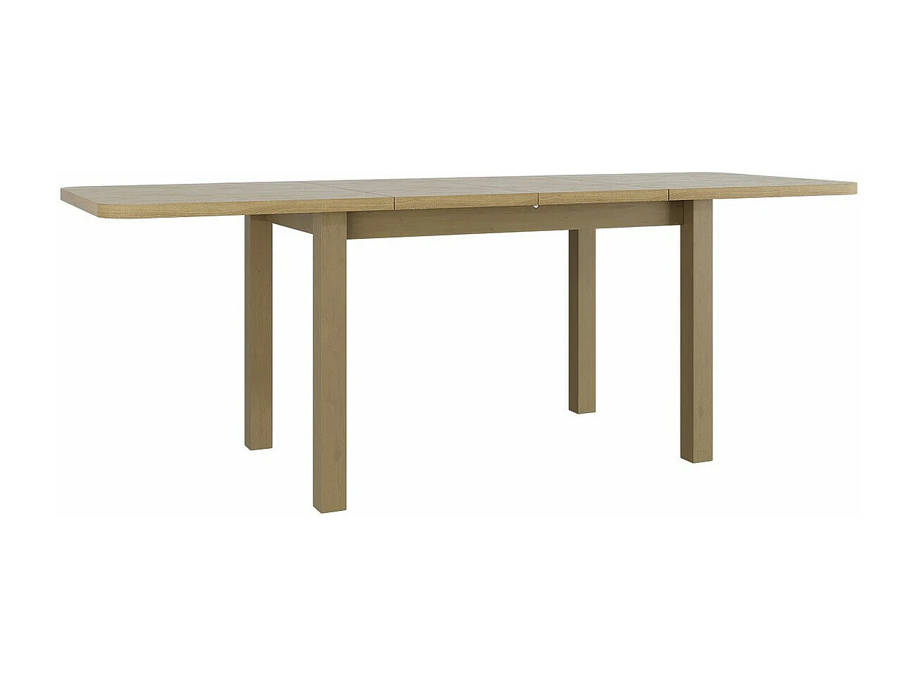 Table Victorville 123, Noix, 76x80x140cm, Disponible, Stratifié, Bois