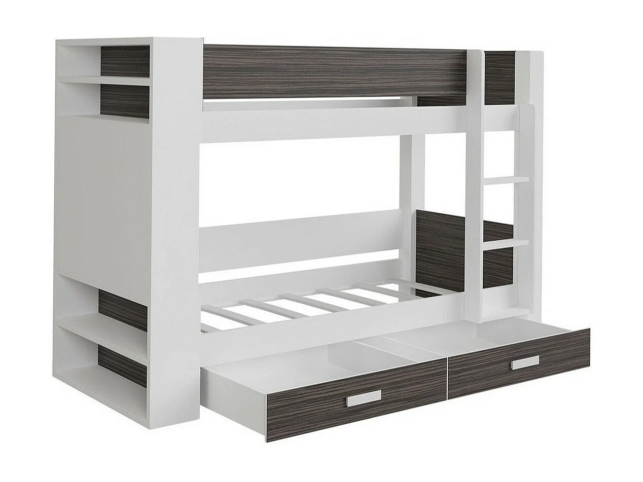 Beliche Henderson 142, De dois andares, Cinzento, Estrados de cama