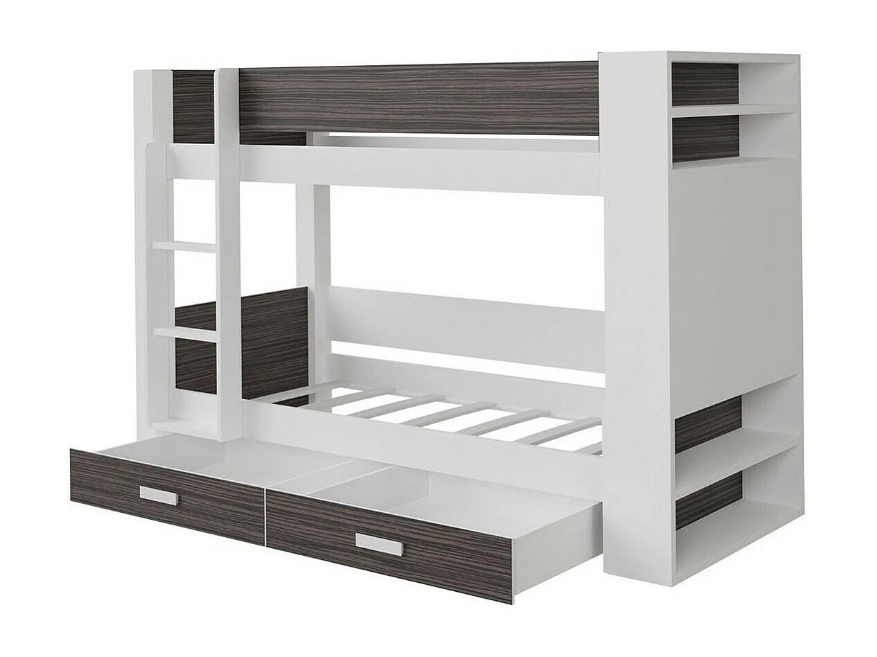 Beliche Henderson 142, De dois andares, Cinzento, Estrados de cama