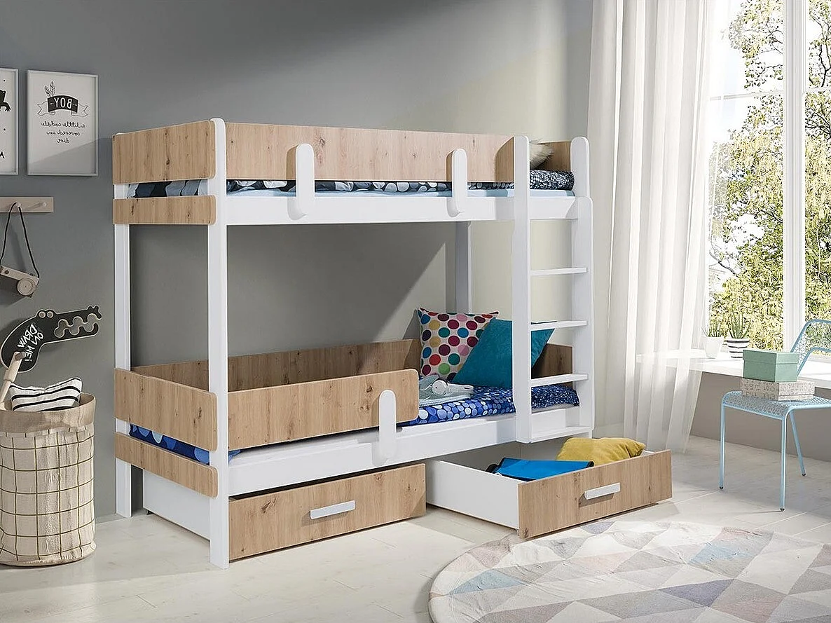 Beliche Henderson 143, De dois andares, Castanho claro, Madeira