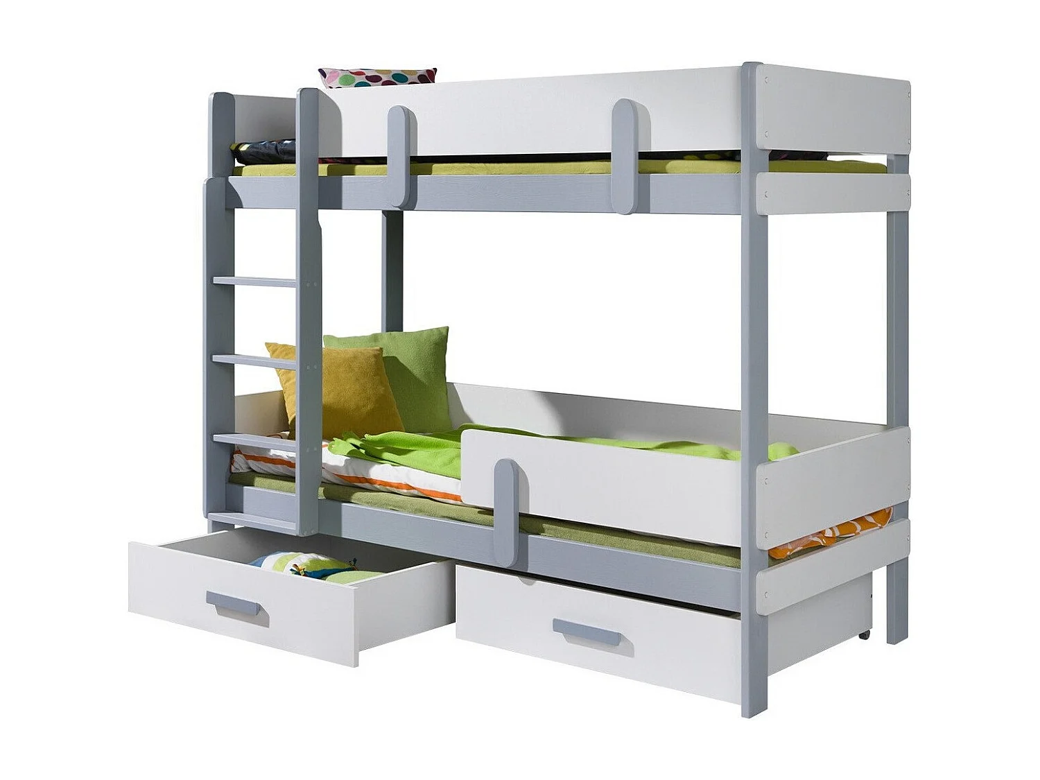 Beliche Henderson 144, De dois andares, Cinzento, Estrados de cama