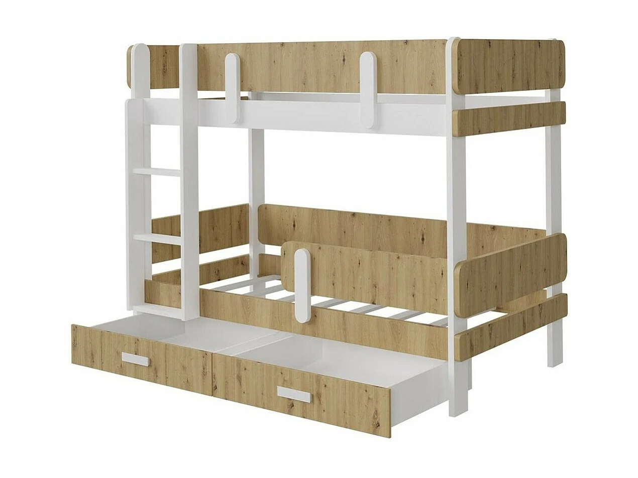 Beliche Henderson 144, De dois andares, Cinzento, Estrados de cama