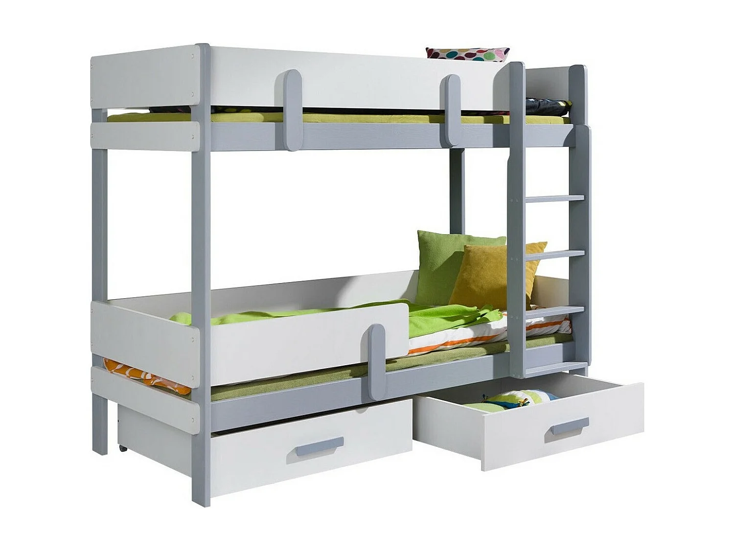 Beliche Henderson 144, De dois andares, Cinzento, Estrados de cama