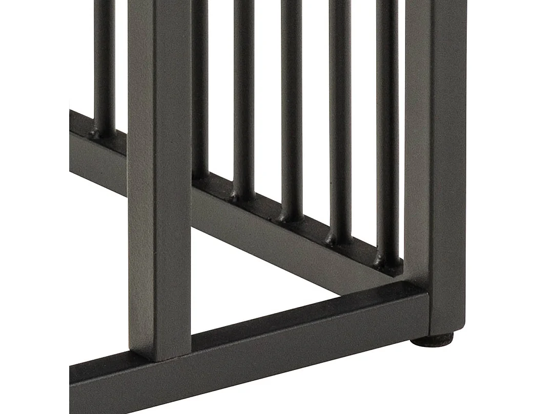 Stir salontafel bijzettafel 35x43x63cm marmer decor, zwart.