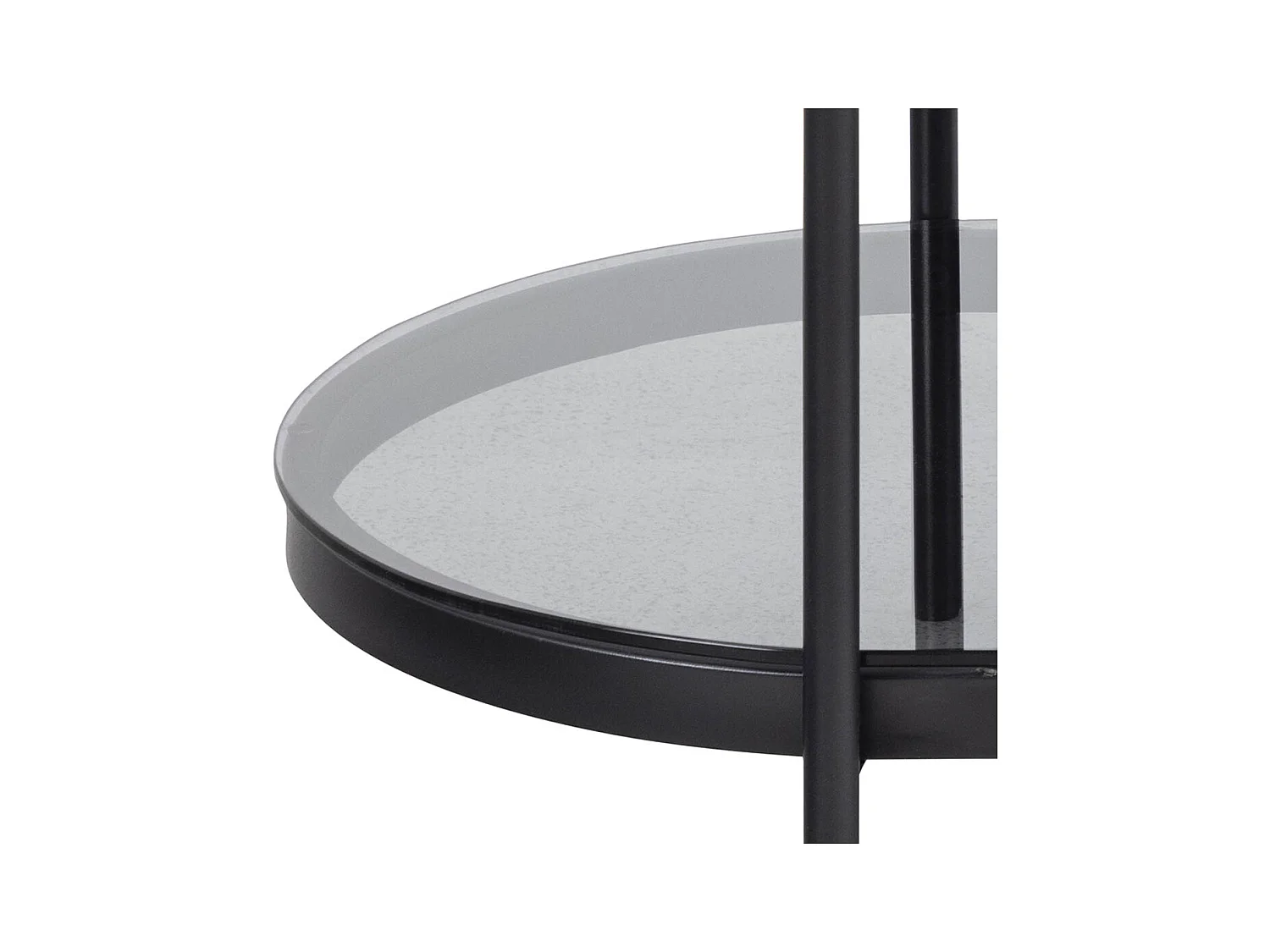 Bayolo salontafel 1 plank, glas rookkleurig.