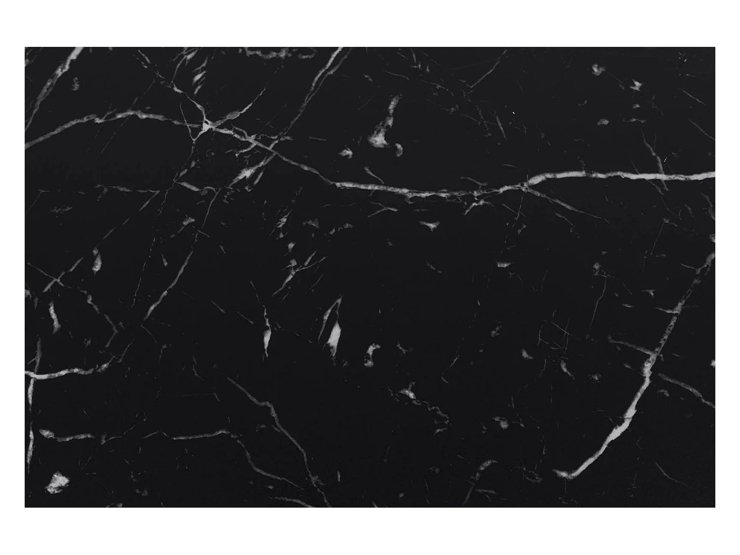 Dicte salontafel set 2 stk. marmer decor zwart.