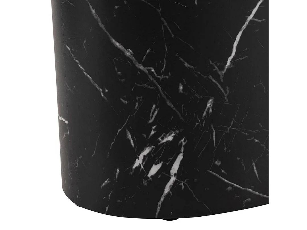 Mille salontafel set 2 stk. marmer decor zwart.
