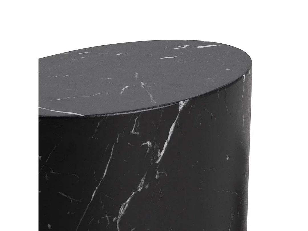 Mice table basse lot 2 stk. marbre décor noir.