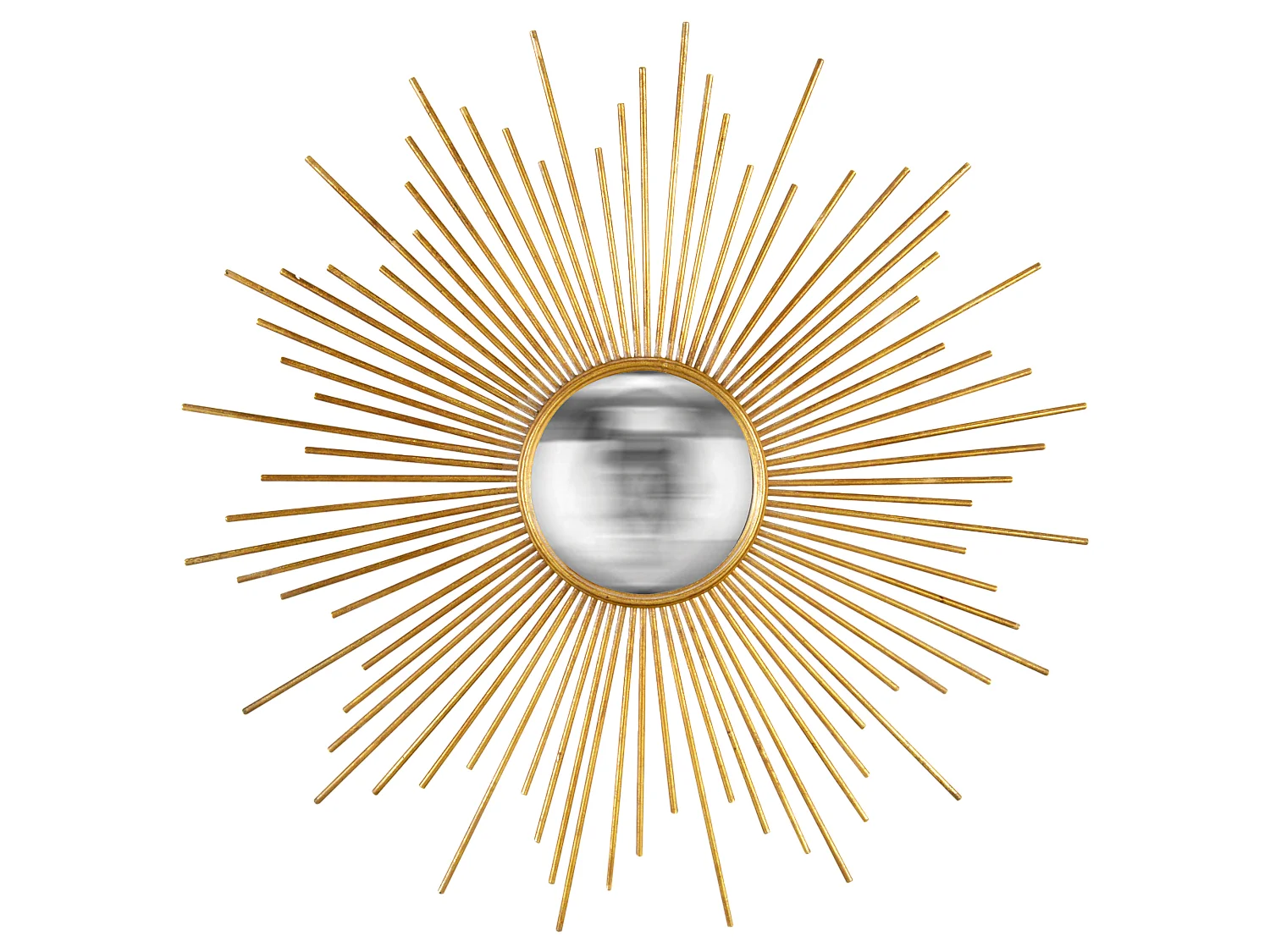 Miroir rond convexe soleil métal 93x93cm