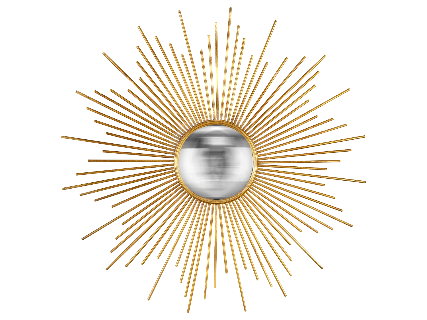 Miroir rond convexe soleil métal 93x93cm