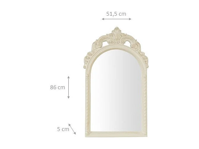 Miroir Charme- Bois - 86x51,5cm