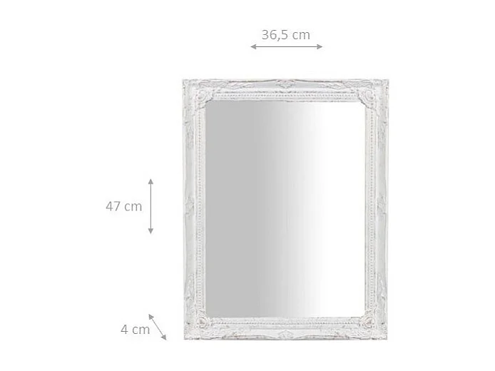 Miroir suspendu - Bois - 47x36,5 cm