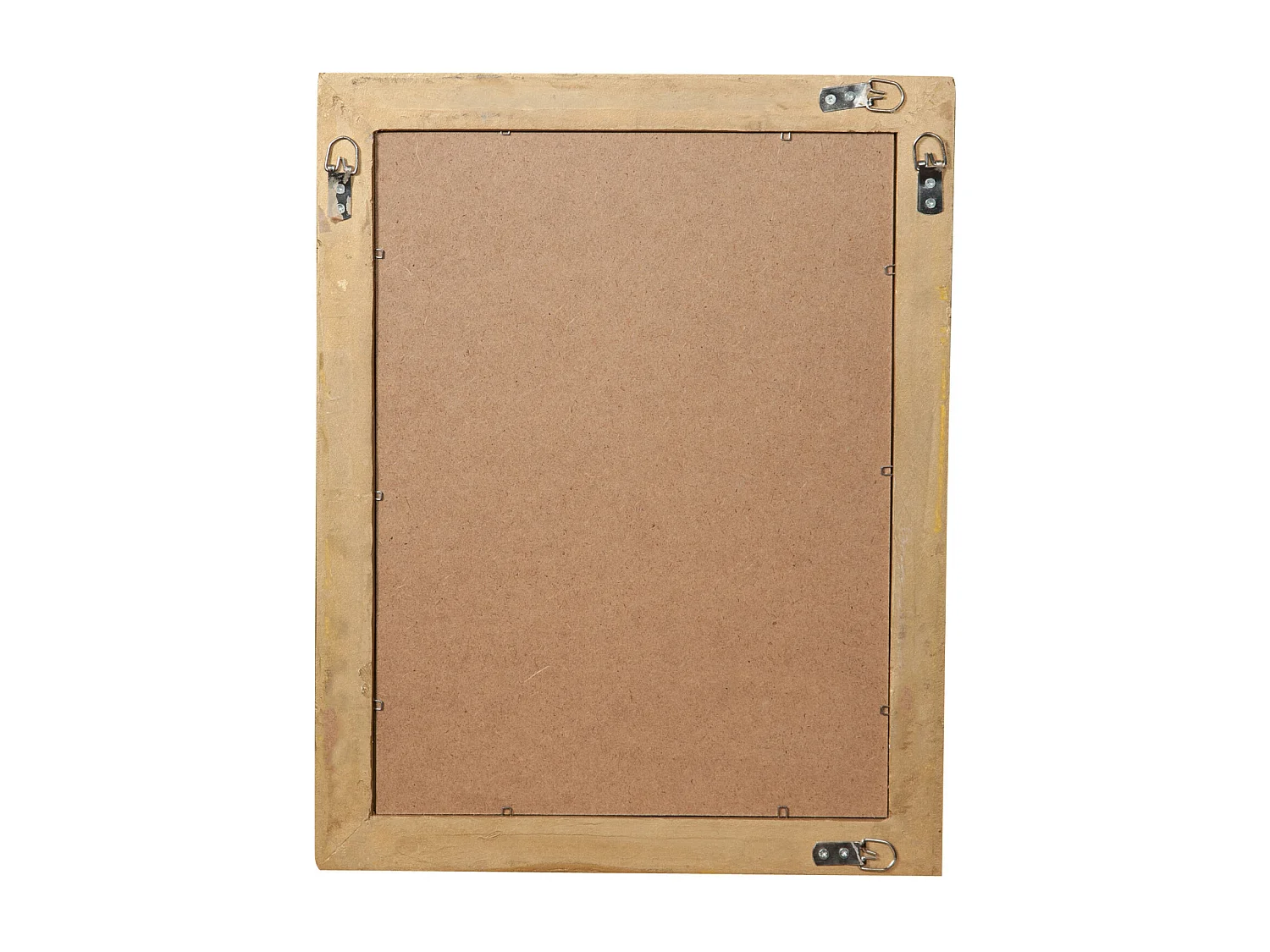 BISCOTTINI Miroir Mural en Bois - Miroir à Suspendre Finition Blanc Antique - Miroir pour Salon et Chambre - 36x4x47