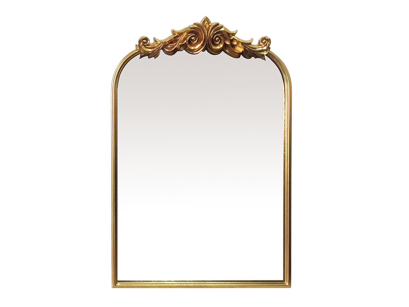 Grand miroir noir - cadre bois brûlé