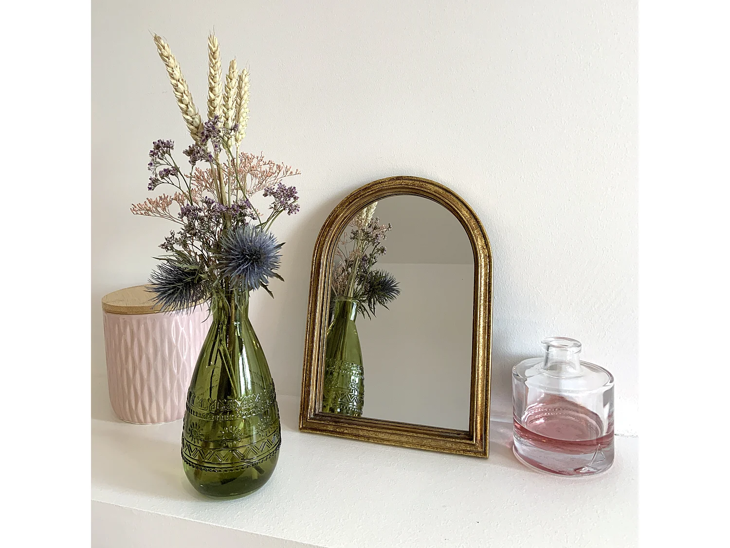 Miroir arche doré 18x25cm