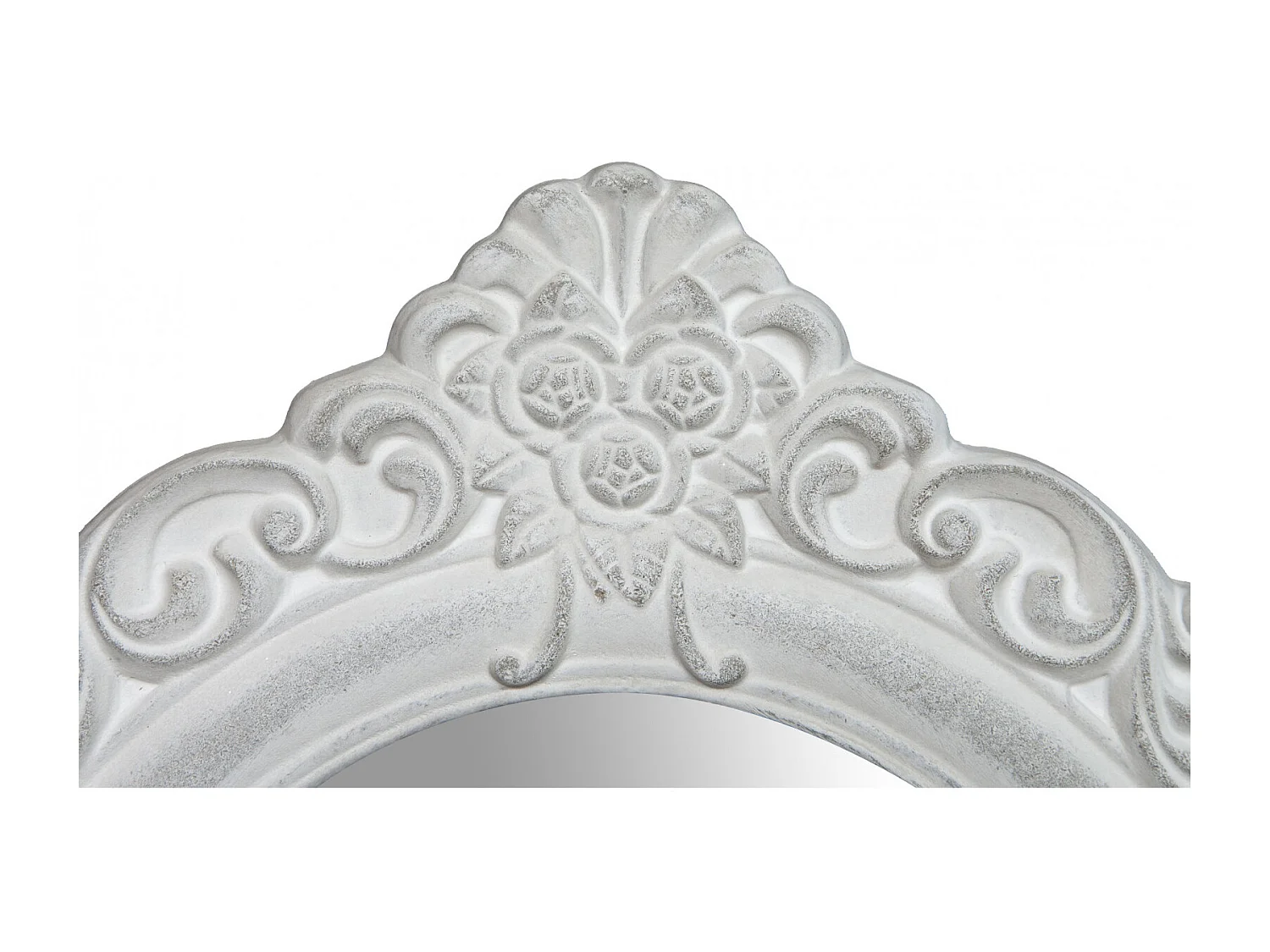 Miroir mural ovale - Bois - 58x50 cm