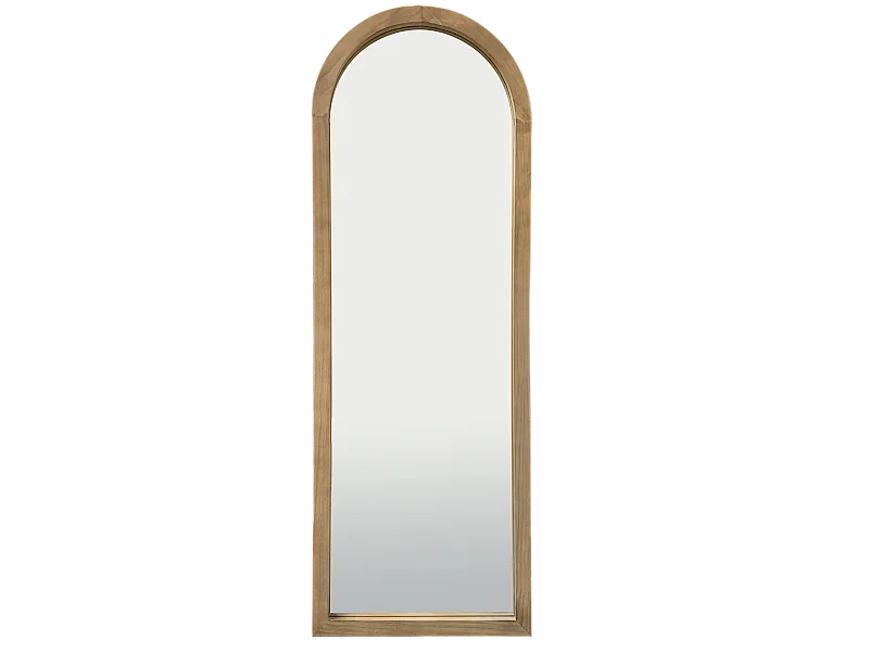 Miroir arche en bois clair 60x170cm