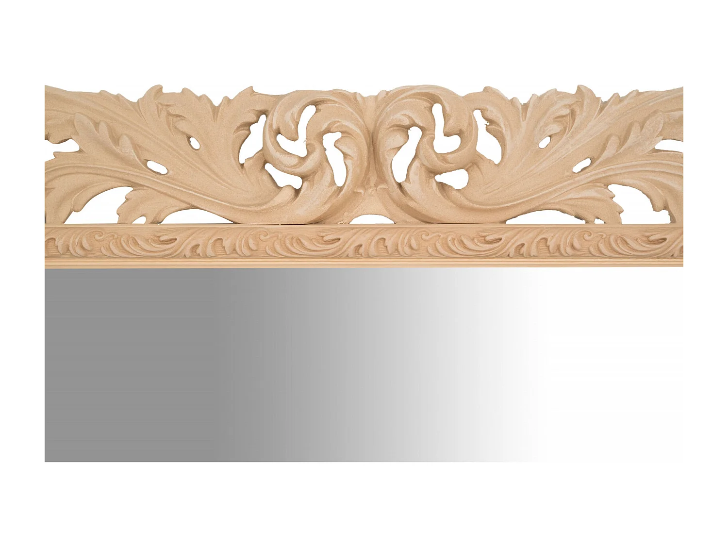 Grand miroir avec finition brute naturelle - 200x158 cm