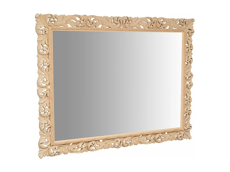 Grand miroir avec finition brute naturelle - 200x158 cm