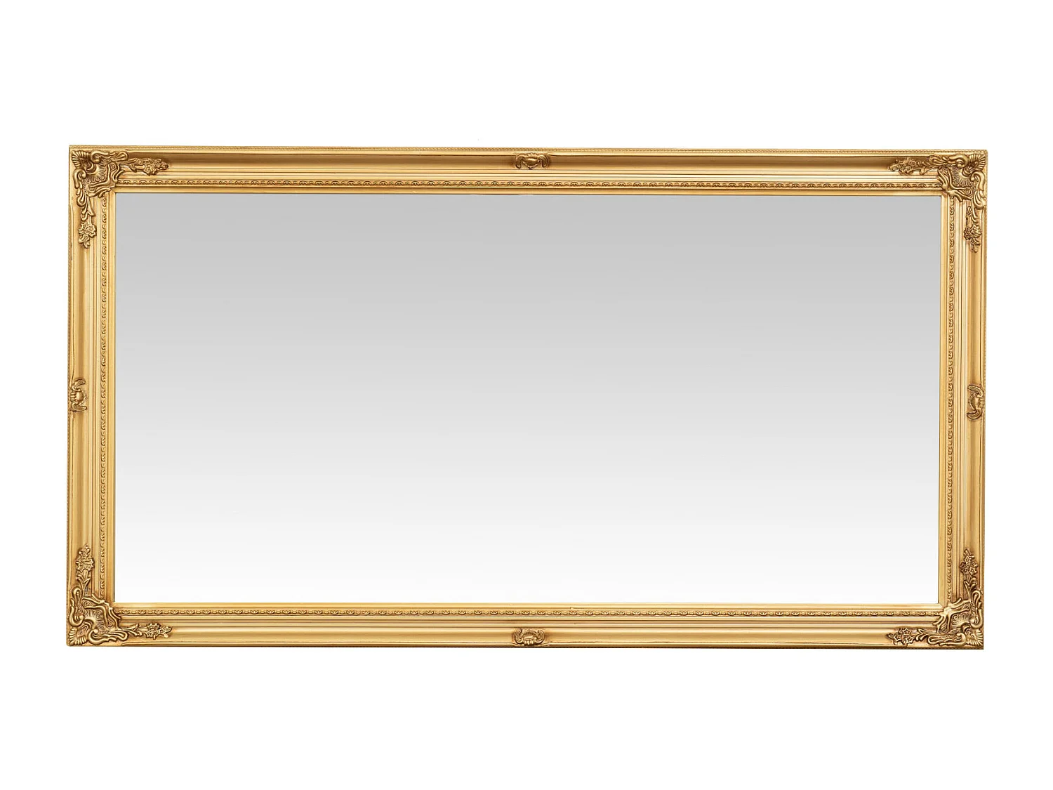 Miroir mural salle de bain, salon, chambre - Bois - 61x32 cm