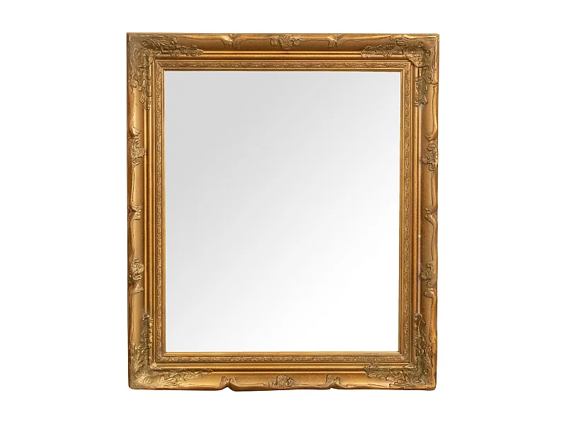 Miroir suspendu Baroque - Bois - 64x74 cm