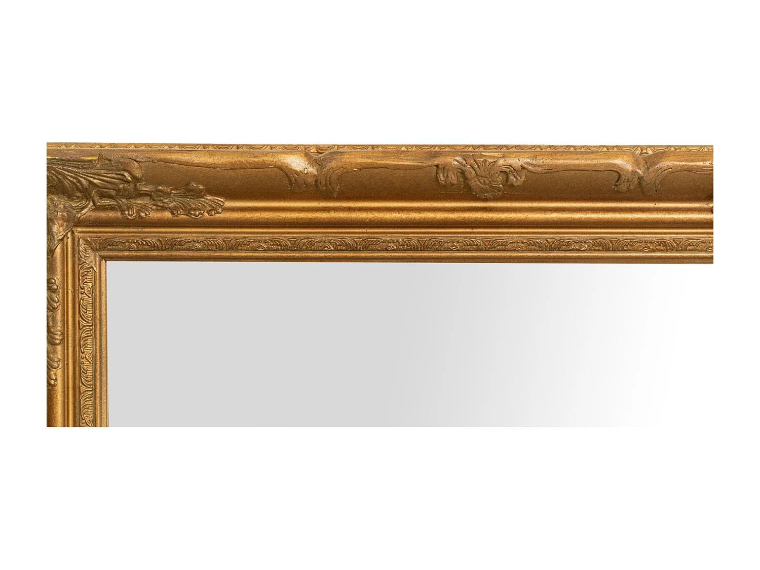 Miroir suspendu Baroque - Bois - 64x74 cm