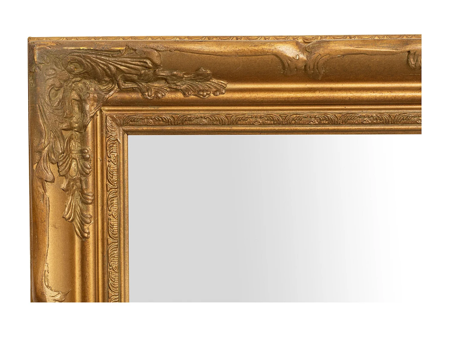 Miroir suspendu Baroque - Bois - 64x74 cm