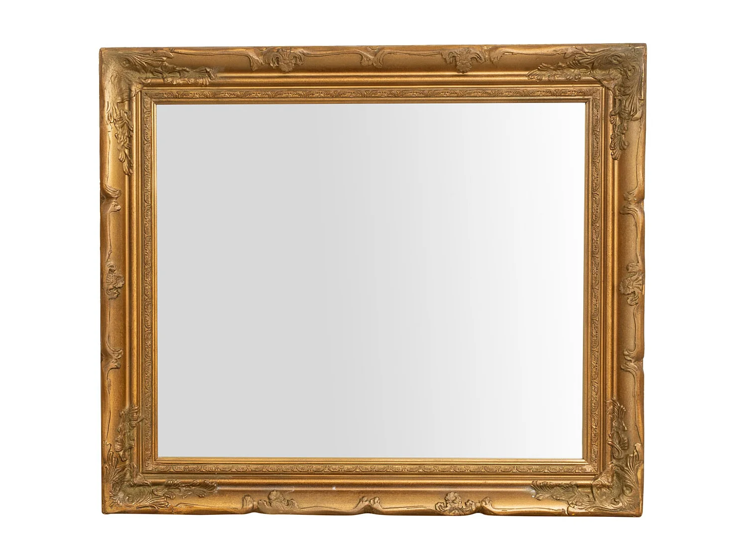 Miroir suspendu Baroque - Bois - 64x74 cm