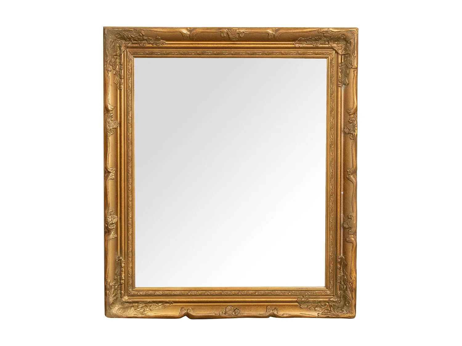 Miroir suspendu Baroque - Bois - 64x74 cm